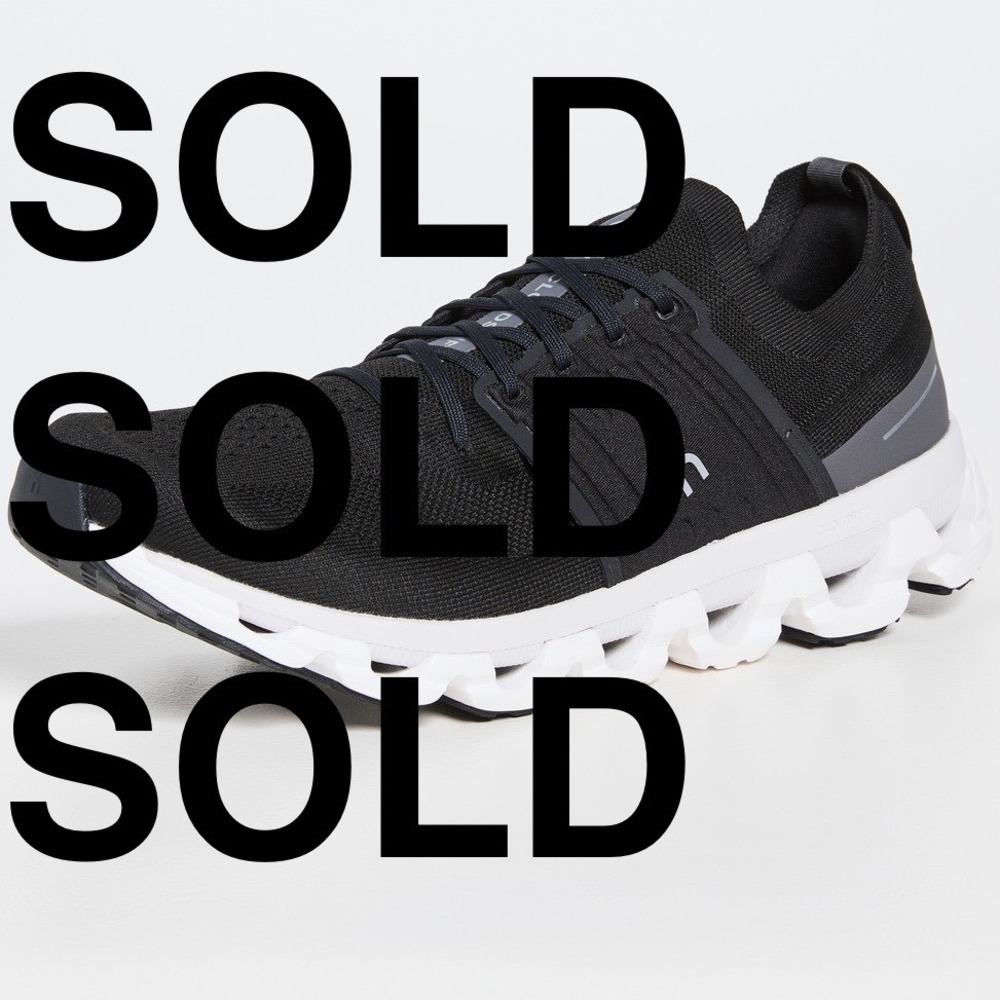 On Cloudswift 3 Womens Running Shoes Black Rock‎ Helion Size 8.5